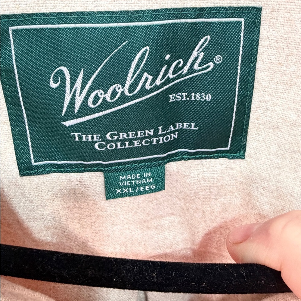 Woolrich Tan Cotton Button Front Overshirt Shirt Jacket Mens XXL NWT - Picture 5 of 10